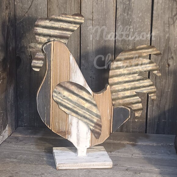 Wooden Reclaimed Rooster Decor - Picture 8 of 9